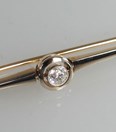 Antieke Art-Deco brochette met diamant