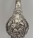 Antieke 18e eeuw zilveren beugel met rokhaak