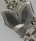 Verkocht! Antieke zilveren horlogeketting